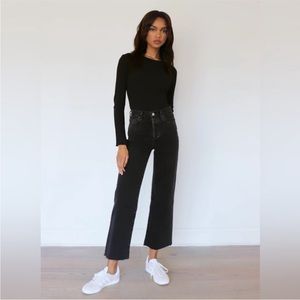 Aritzia Denim Forum Farrah High Rise Wide Leg Jean